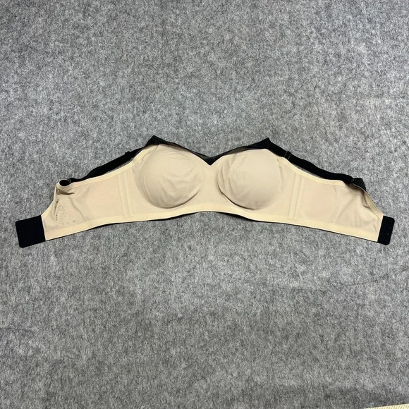 Honeylove Bra Womens 1X Beige Wireless Padded Lightly Lined Plus Size Mesh - Picture 7 of 16